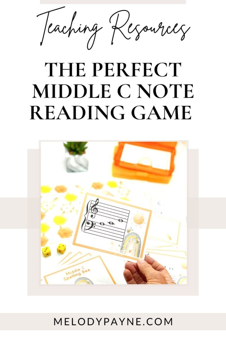 The Perfect Middle C Note Reading Game for Beginning Piano Students