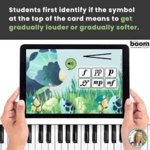Dynamics Music Symbols BOOM™ Cards – Dinosaurs