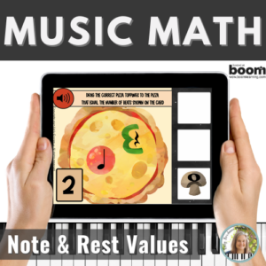Music Math BOOM™ Cards Digital Activity for Piano Lessons – Adding Note & Rest Values