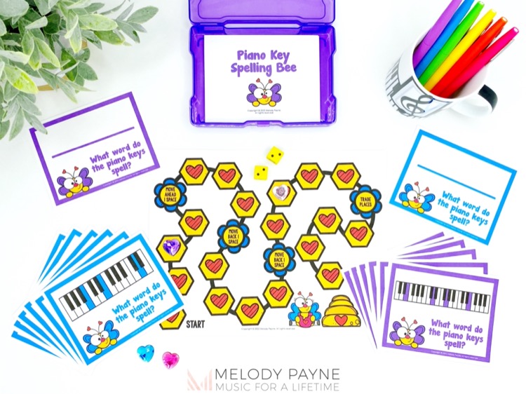 Rock Your First Month Teaching Piano Using a Piano Key Spelling Bee Game