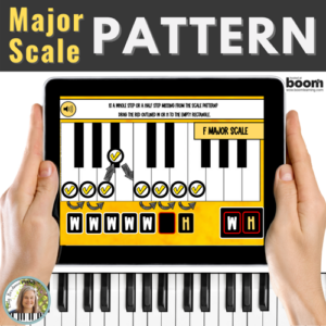 Flat Keys Major Scale Pattern BOOM™ Cards – Whole & Half Steps Scale Pattern