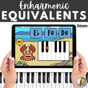 Enharmonic Equivalents on Keys Digital BOOM™ Cards – Beach