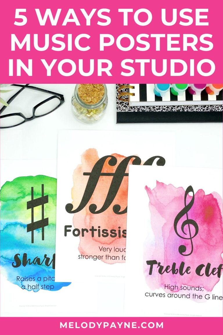 5 Ways to Use Your Music Classroom Decor Bundle in Your Piano Studio