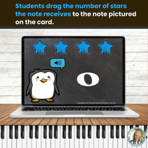 Beginning Note Values BOOM™ Cards – Quarter, Half, Dotted Half & Whole Notes – Penguins