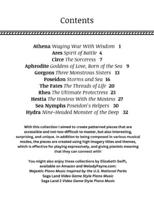 Myths and Monsters Intermediate “Flex” Piano Sheet Music (Mythology and Modes)