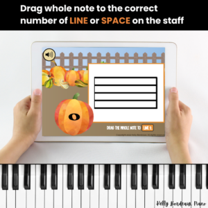 Lines and Spaces on the Staff BOOM™ Cards – Pumpkins