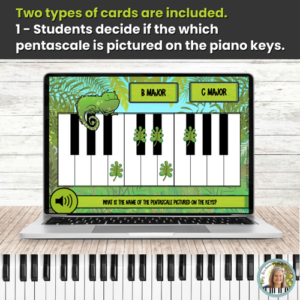 Major 5-Finger Scales BOOM™ Cards – Pentascales on Piano Keys Digital Activity – Jungle