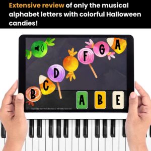 Pre-Staff Music Alphabet BOOM™ Cards – Halloween Digital Activity for Piano Beginners