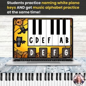 White Keys and Musical Alphabet BOOM™ Cards – Halloween Digital Activity