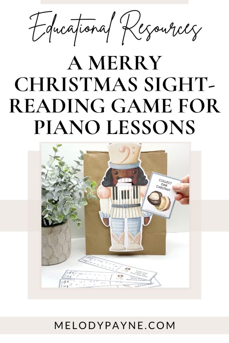 A Merry Christmas Sight-Reading Game for Piano Lessons