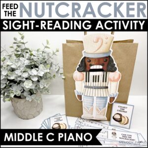 Beginning Piano Sight-Reading Game – Feed The Nutcracker Middle C Position