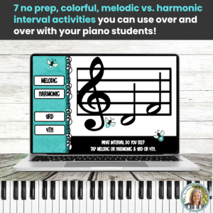 Melodic and Harmonic Intervals BOOM™ Cards BUNDLE – 7 Digital 2nds-Octaves Activities
