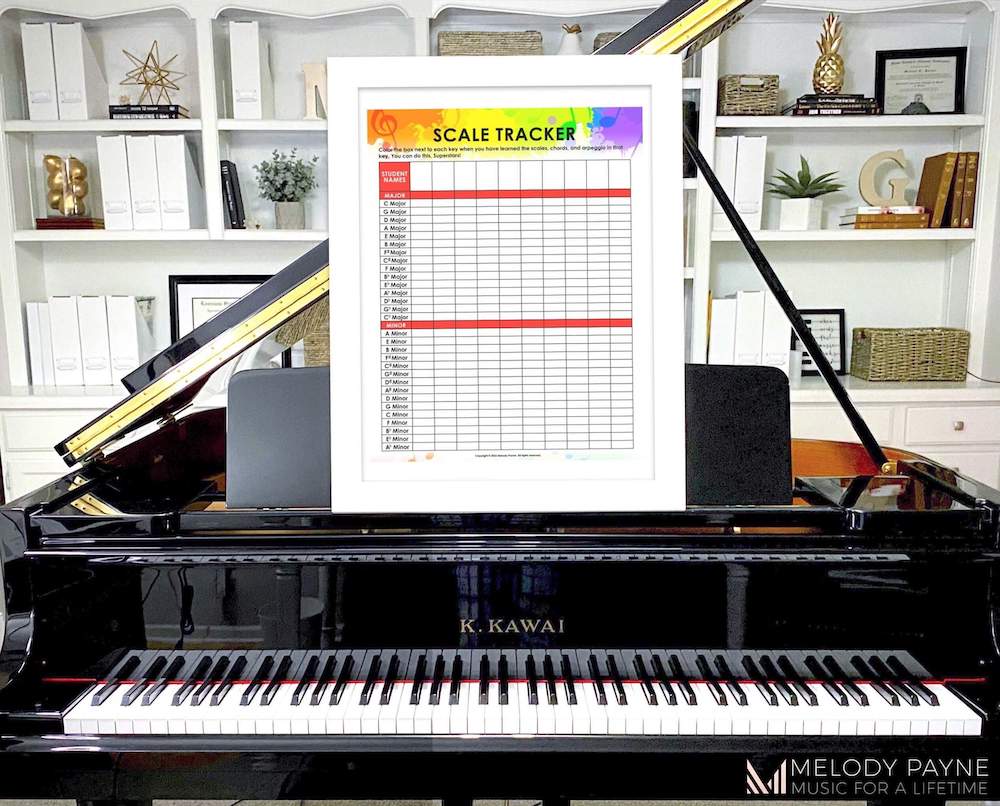 Teaching Scales - Essential Tips Every Piano Teacher Needs to Know - Scales Chart