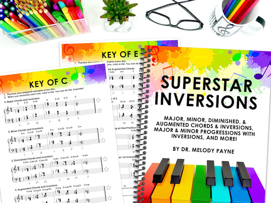 Make Teaching Chords and Inversions Easy with These Proven Strategies for Piano Teachers - Supplement Student Learning with Superstar Inversions!