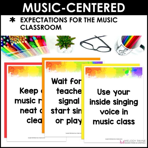 Music Rules and Expectations Posters - Superstar Rainbow Music Classroom Decor 4 Music Rules and Expectations Posters - Superstar Rainbow Music Classroom Decor